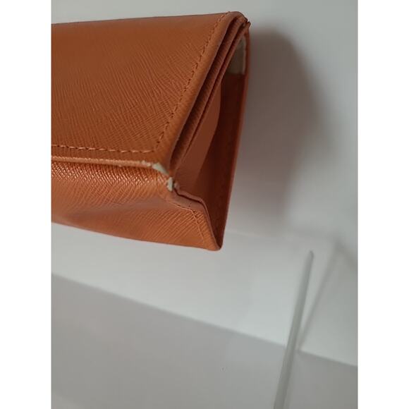 Tory Burch Glasses Sunglasses Case Glasses Case Authentic Orange / Gold - Picture 4 of 8